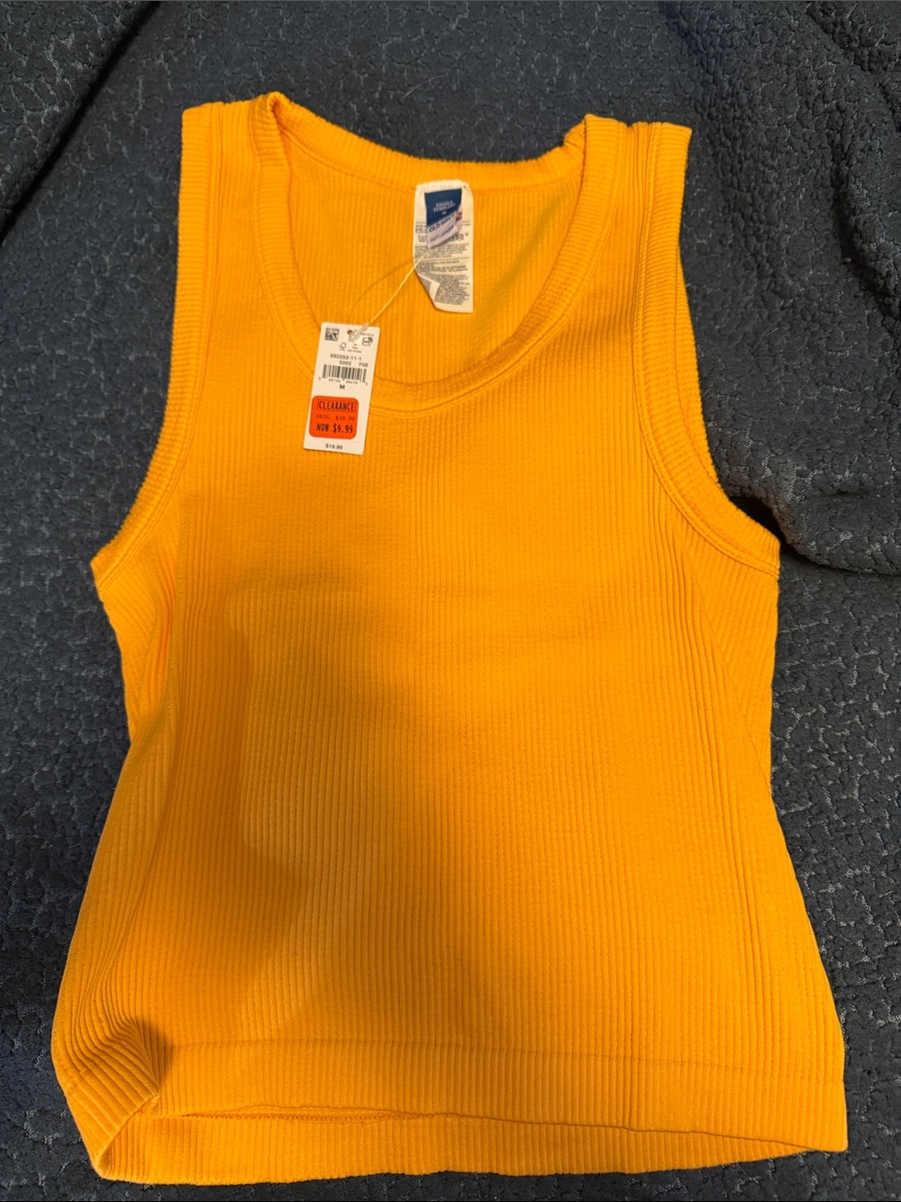 Old Navy Ribbed Tank Top in Yellow